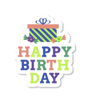 生日快乐贴纸