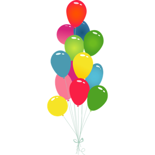 彩色气球群