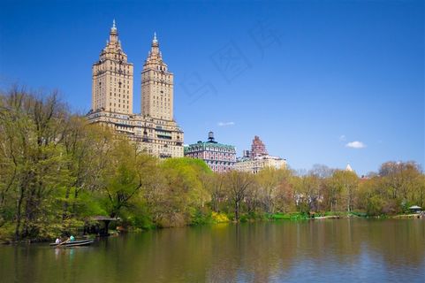 湖畔城市建筑图片 湖畔城市建筑图片