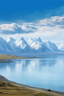 赛里木湖摄影图