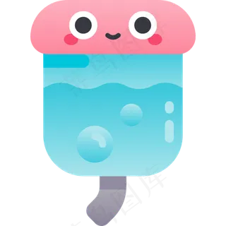 卡通饮水机元素图标免扣
