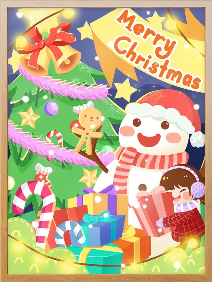 圣诞节插画圣诞节装饰