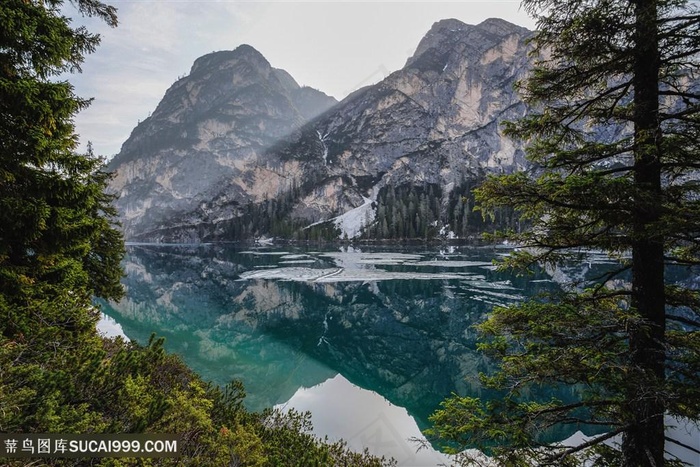 湖光山色风景图片