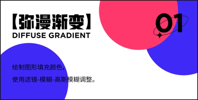 弥散渐变海报