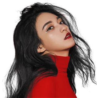 简约红衣美女 简约红衣美女