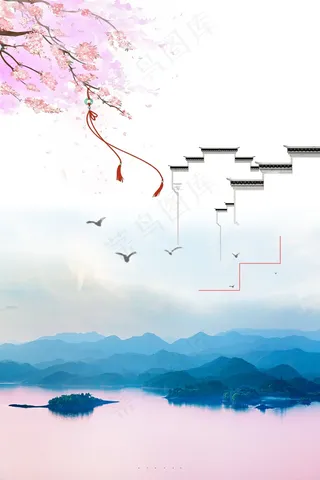 复古工笔画中国风PSD模板