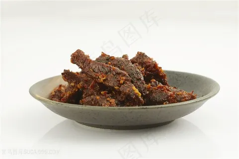 一盘牛肉干高清图 一盘牛肉干高清图