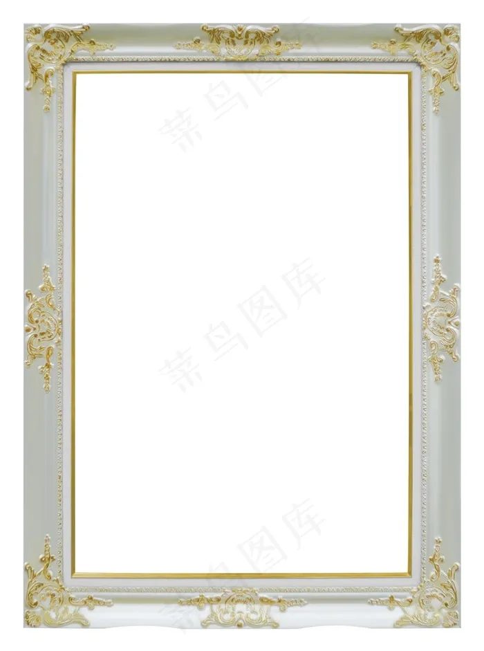 白色花纹相框画框边框底纹高清