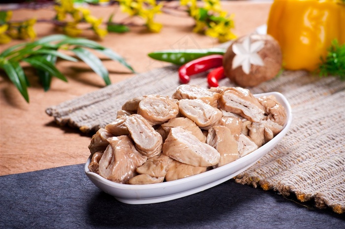 猪大肠美食图片