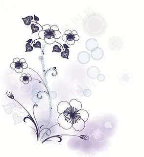 蓝色植物花卉图片