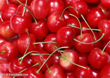 红色樱桃背景图 红色樱桃背景图