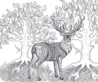 卡通儿童黑白手绘线描线稿