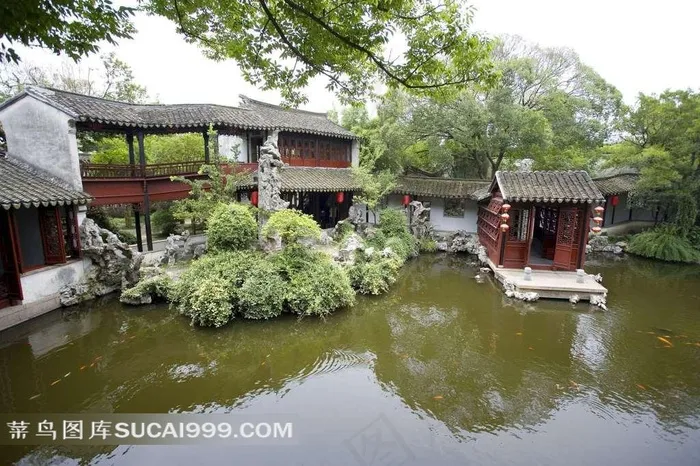 苏州周庄同里古镇园林美景