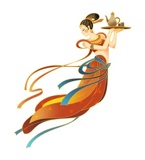 手绘国潮中国风古代敦煌神话飞天仙女美女古装人物插画PSD素材 手绘国潮中国风古代敦煌神话飞天仙女美女古装人物插画PSD素材