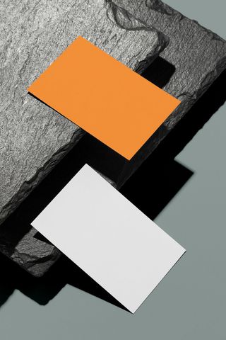 石头背景高档轻奢名片样机