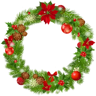 圣诞节花环红色球雪花球