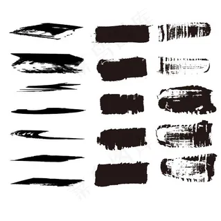 笔触 笔画 毛笔