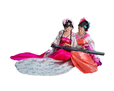 43 (3)免抠元素 免抠摄影 美女 人物 服装 古风 演奏