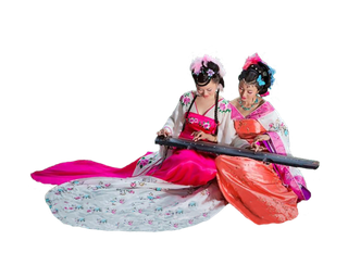 43 (3)免抠元素 免抠摄影 美女 人物 服装 古风 演奏