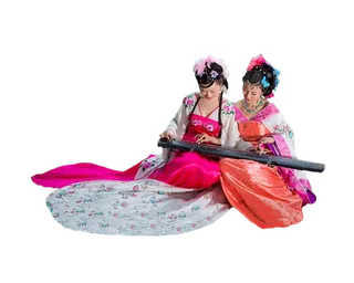 43 (3)免抠元素 免抠摄影 美女 人物 服装 古风 演奏