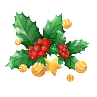 圣诞节平安夜冬季双旦设计圣诞装饰海报元素