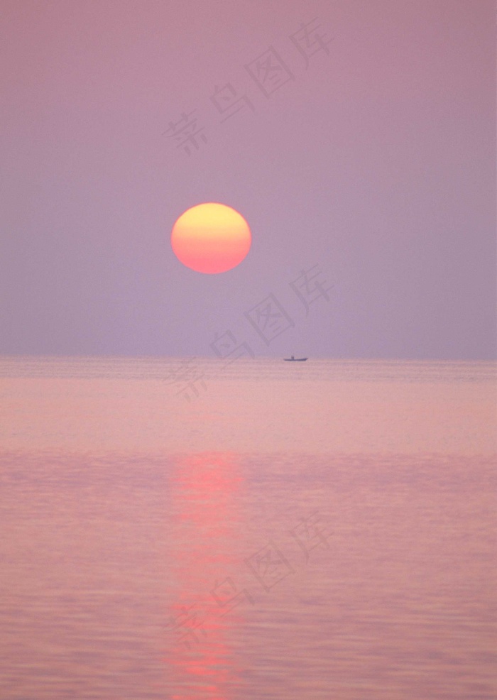 海上日出图片