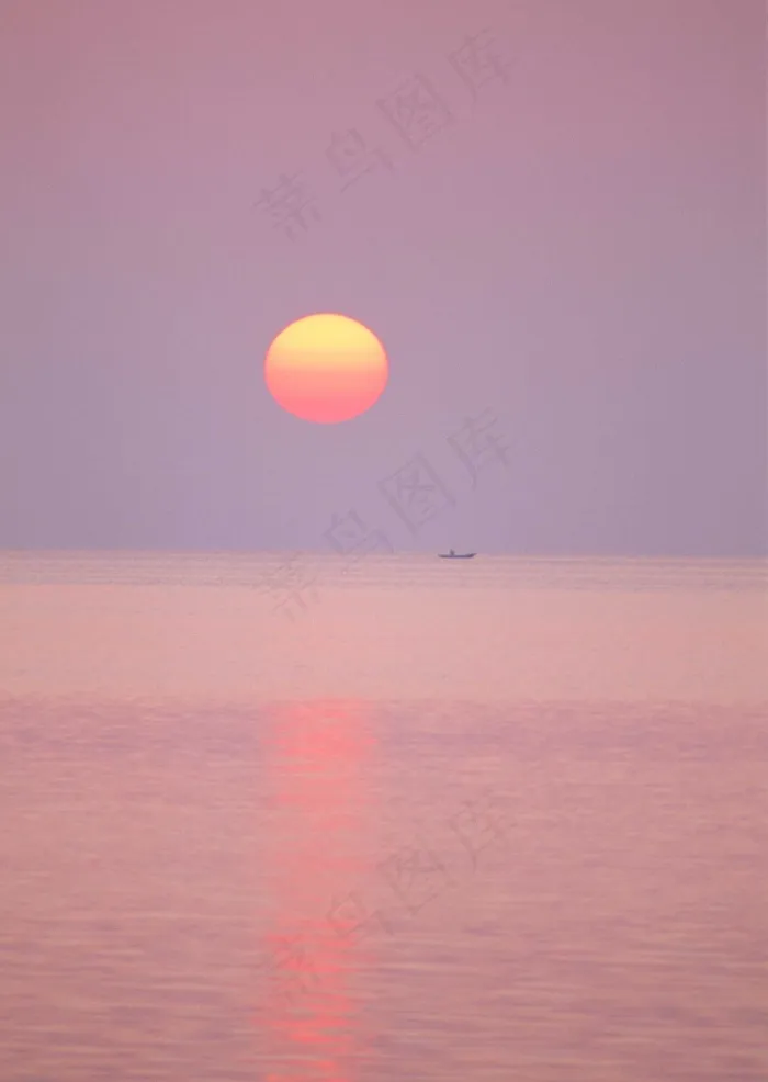 海上日出图片