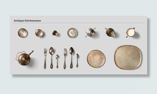 时尚北欧风餐具背景