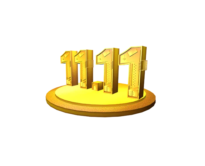1111双十一c4d免扣立体字 