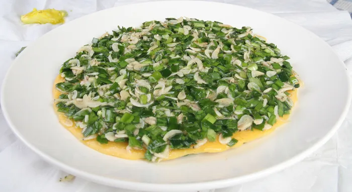 06 韭菜小虾糊饼 华泰大酒店