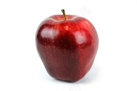 一个红苹果图片