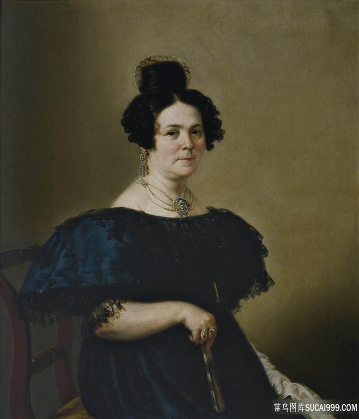 费尔南德斯·克罗佐瓦金·曼努埃尔女士的肖像