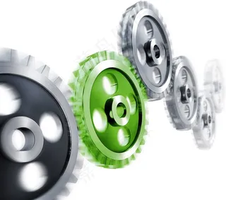 金属立体齿轮高清图片