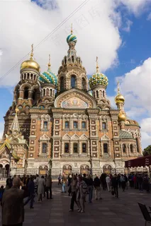 俄罗斯东正教代表建筑圣彼得堡滴血大教堂
