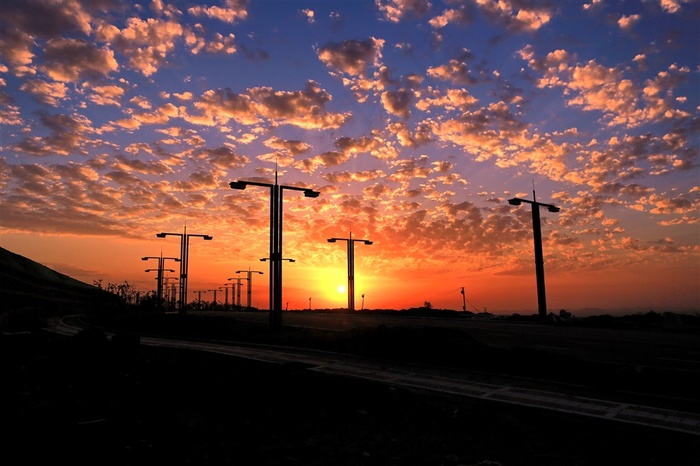 大西北落日晚霞