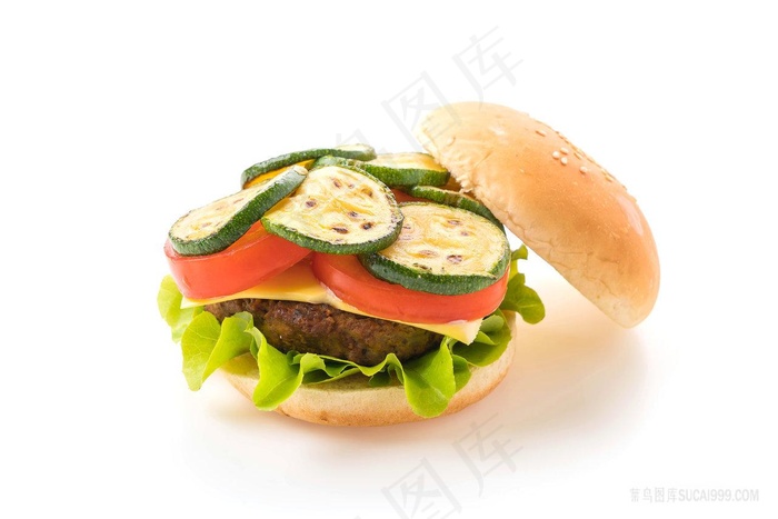 美食西餐汉堡包