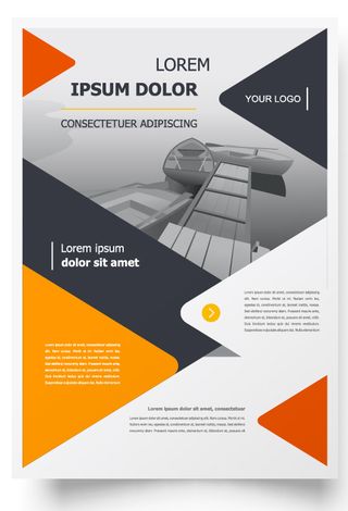 包装宣传册设计模板传单页抽象商务宣传册A4模板创意封面趋势宣传