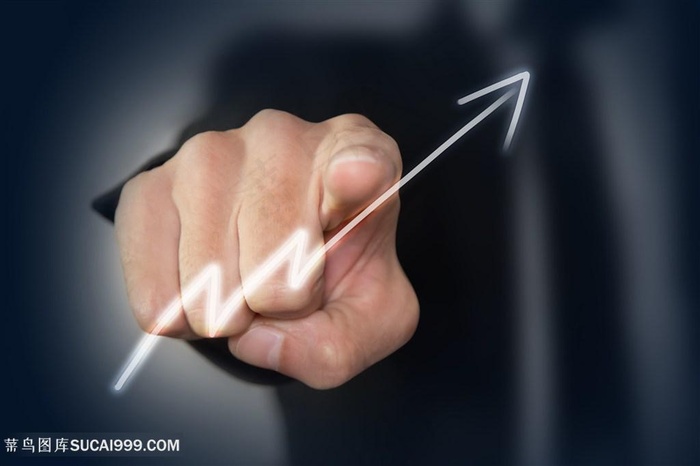 商务人士与商务箭头