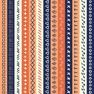 少数民族藏族特色花纹波西米亚风纹理背景图案设计AI矢量图片素材