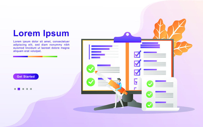 扁平化人物场景办公互联网等距ai矢量设计网页海报UI素材插画