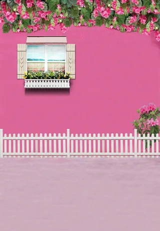 高清背景大图粉墙花朵