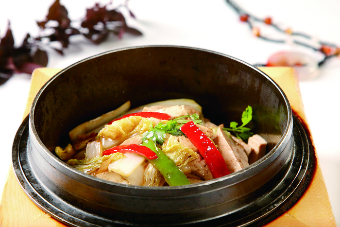 干锅美食焖锅湘菜麻辣香辣纸锅干锅豆腐白菜