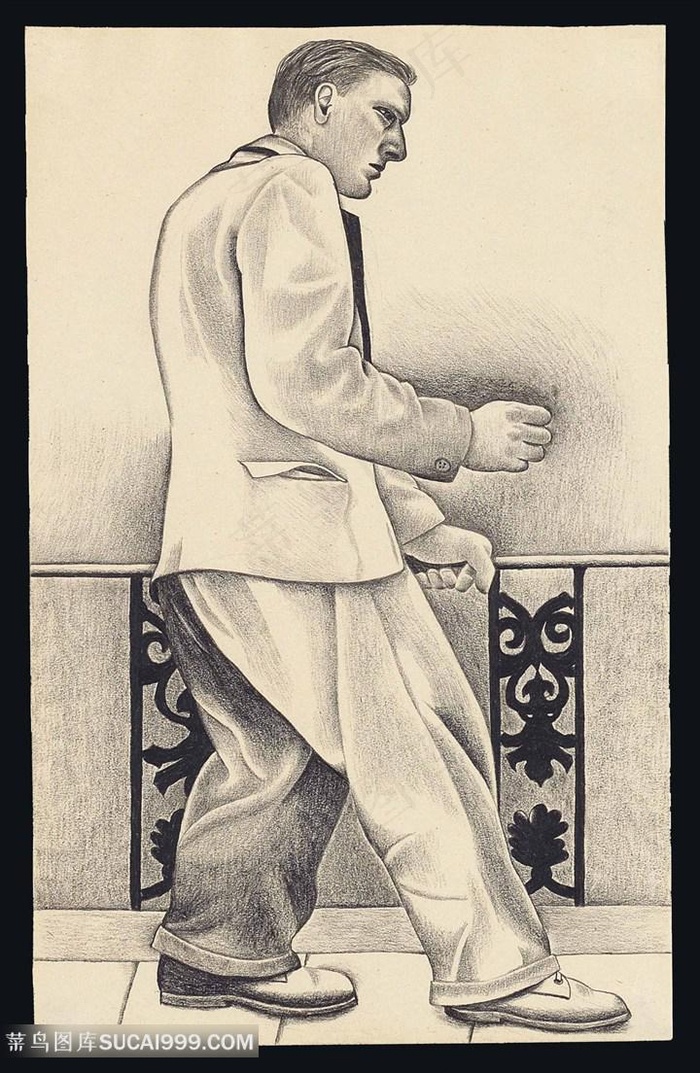 弗洛伊德手绘手绘男士装饰画