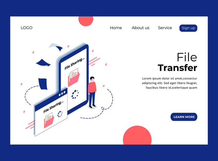 扁平化人物场景办公互联网等距ai矢量设计网页海报UI素材插画