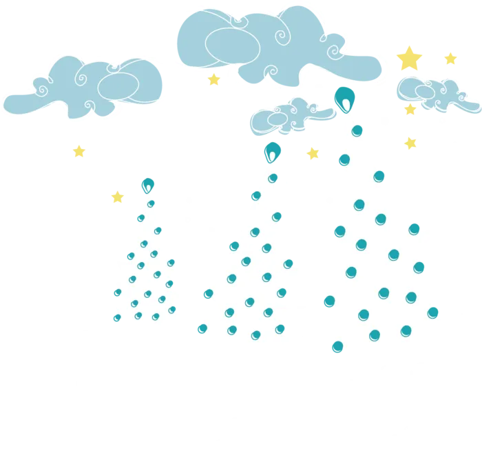 下雪卡通乌云