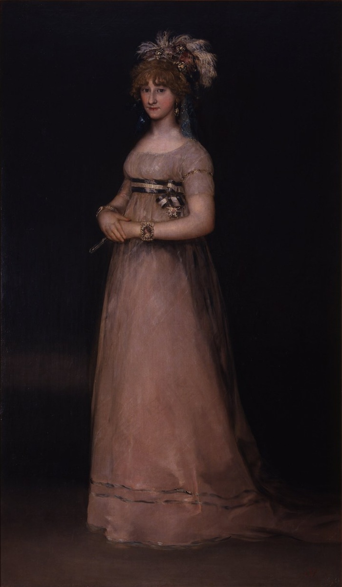 戈雅古典妇女油画素材