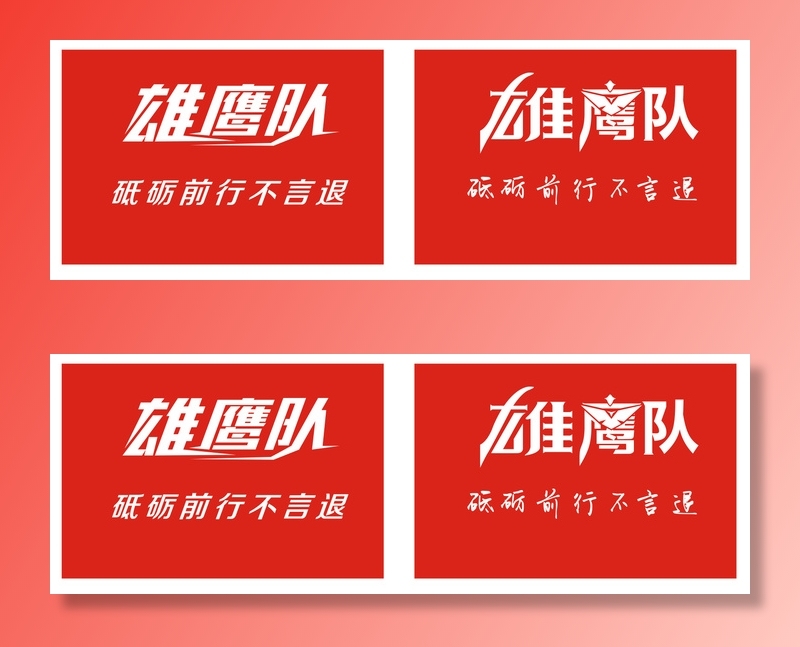 雄鹰队旗帜布 cdr矢量模版下载