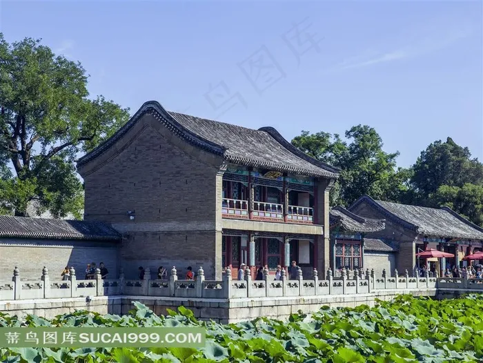 颐和园精美的古建筑素材