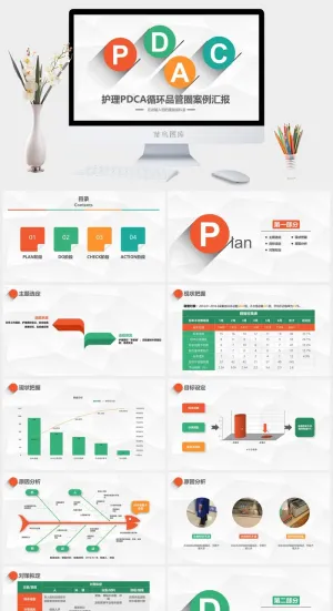 护理医疗PPT模板预览图
