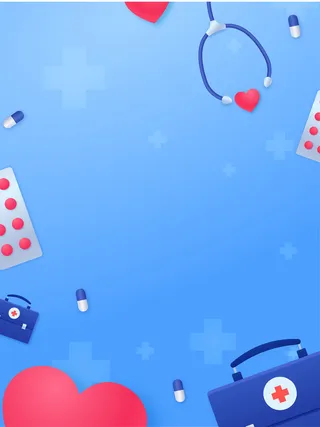 浅蓝色渐变矢量医疗元素背景